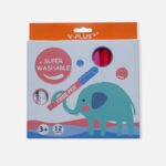 Y-Plus+ Elephant Super Washable Jumbo Pen-12 Pcs - Image 5