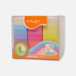 Y-Plus+ Neon Small Pencil Eraser - 1pc - Image 3