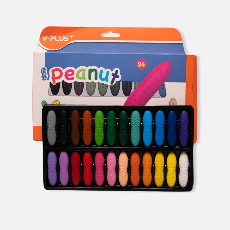 Y-Plus_-Peanut-24-Pcs-Crayon_6.jpg Y-Plus+ 24 Pcs Peanut Crayon - Image 1