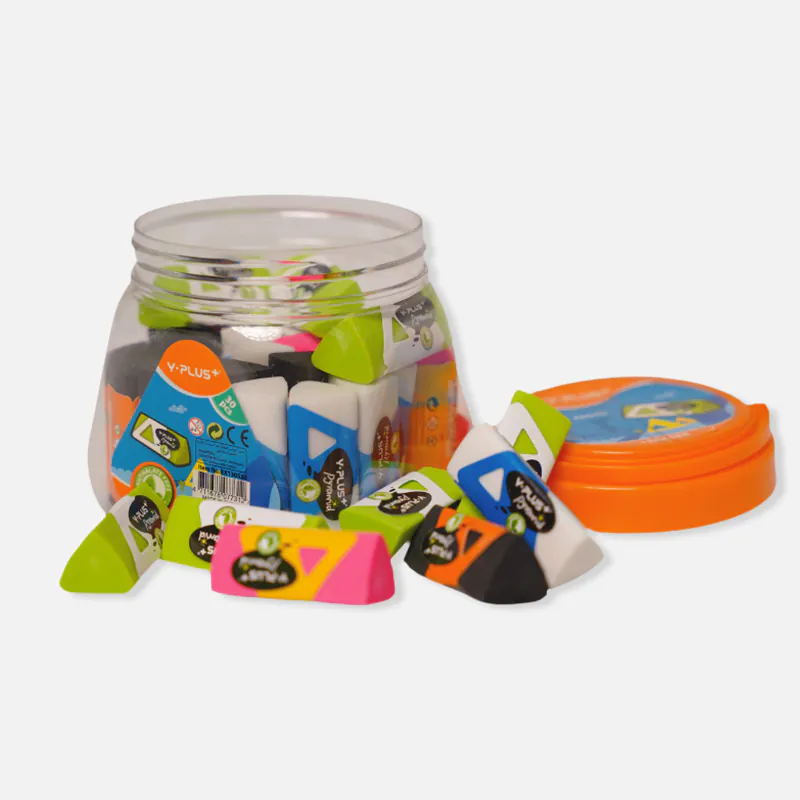 Y-Plus_-Pyramid-Pencil-Eraser_3.webp Y-Plus+ Pyramid Pencil Eraser - 1pc - Image 1