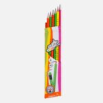 Y-Plus+ Star Neon with eraser 8 mm HB Pencil - 6Pcs - Image 4