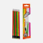 Y-Plus+ Star Neon with eraser 8 mm HB Pencil - 6Pcs