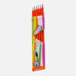 Y-Plus+ Star Neon with eraser 8 mm HB Pencil - 6Pcs - Image 12