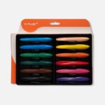 Y-Plus+ 12 Pcs Triangular Peanut Crayon