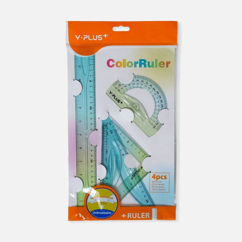 Y-Plus_-Unbreakable-Colour-Ruler-Ruler_1.jpg Y-Plus+ Unbreakable Color Ruler Set - Image 1