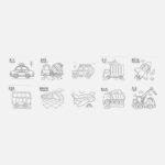Y-Plus Amazing Small Vehicles Coloring Book