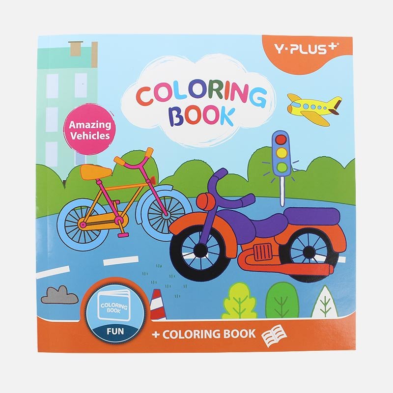 Y-Plus Amazing Small Vehicles Coloring Book