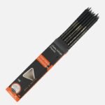 Y-Plus+ Clean Write Black Non Wood Triangle HB Pencil with Eraser - 12pcs Box