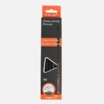 Y-Plus+ Clean Write Black Non Wood Triangle HB Pencil with Eraser - 12pcs Box
