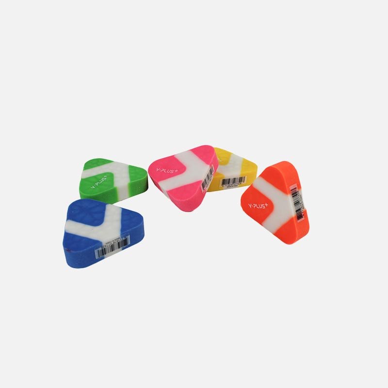 Y-Plus+ Fluo Triangle Eraser - 1pcs
