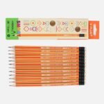 Y-Plus+ Smart Stripe 2B Pencil With Eraser - 12 pcs Box