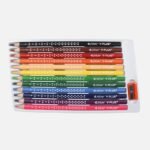 Y-Plus+ STAR Non Toxic 12 Colour Pencil + Sharpener - 12pcs Box