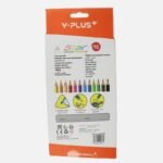 Y-Plus+ STAR Non Toxic 12 Colour Pencil + Sharpener - 12pcs Box