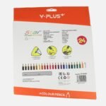 Y-Plus+ STAR Non Toxic 24 Colour Pencil + Sharpener - 24pcs Box