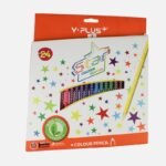 Y-Plus+ STAR Non Toxic 24 Colour Pencil + Sharpener - 24pcs Box