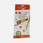 Y-plus+ STAR DOU Non Toxic 24 Colour Pencil + Sharpener - 24pcs Box